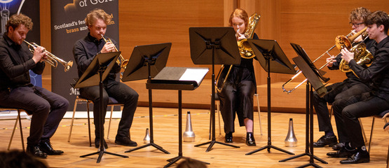 student brass musicians